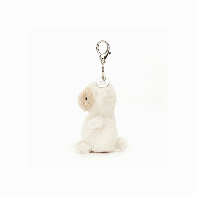 Jellycat Little Lamb Bag Charm New Zealand | GVLFX9312